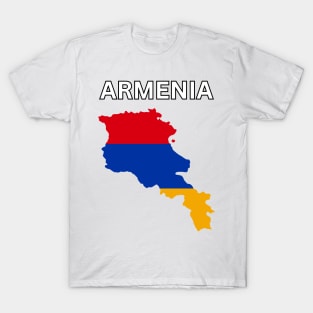 Armenia Flag Map T-Shirt